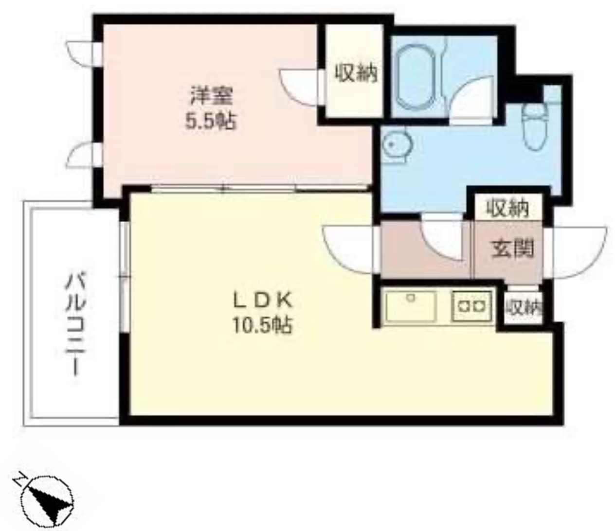 エスティメゾン五反田　605号室　間取り