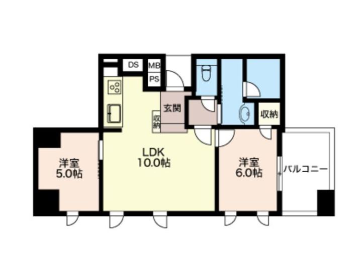 エスティメゾン五反田　1206号室　間取り