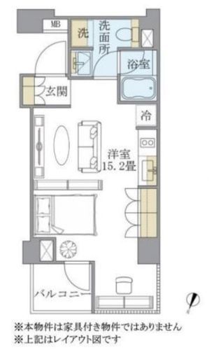 アパートメンツ元麻布内田坂　201号室　間取り
