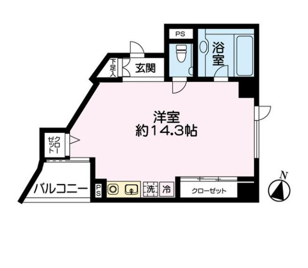 トゥールブランシュ麻布　204号室　間取り
