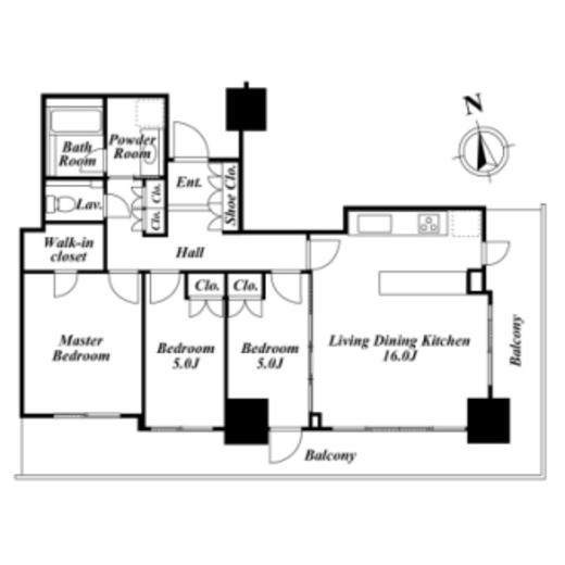 リエトコートアルクスタワー　1204号室　間取り