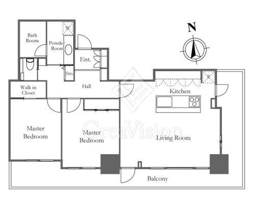 リエトコートアルクスタワー　404号室　間取り