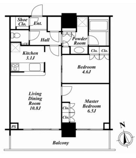 リエトコートアルクスタワー　1506号室　間取り