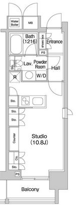 コンフォリア北参道　1104号室　間取り