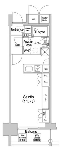 コンフォリア北参道　506号室　間取り