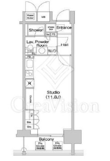 コンフォリア北参道　407号室　間取り