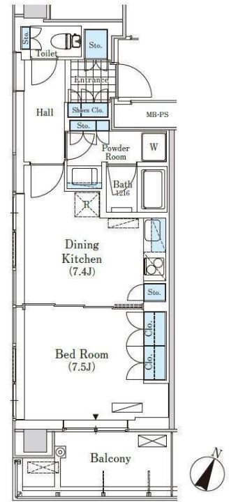 メルクマール京王笹塚レジデンス　1515号室　間取り