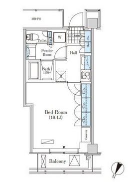 メルクマール京王笹塚レジデンス　1102号室　間取り