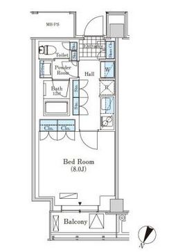 メルクマール京王笹塚レジデンス　1224号室　間取り