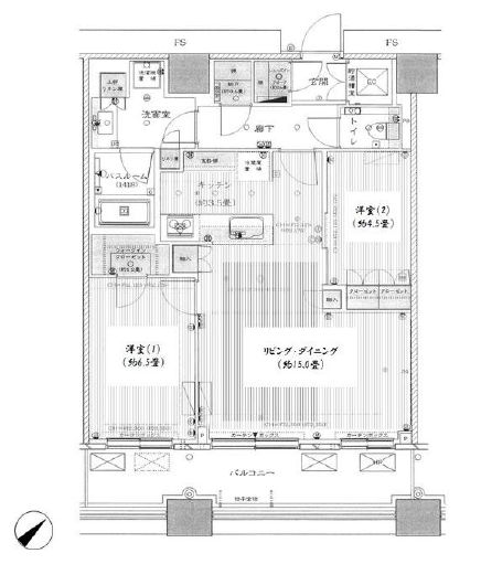 勝どきザ・タワー　4209号室　間取り