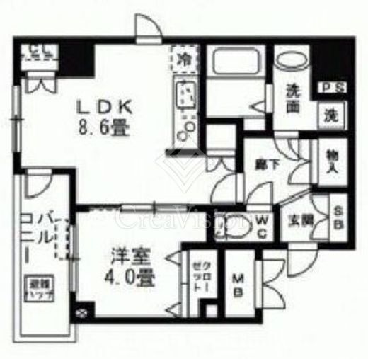 アクシア日本橋茅場町　201号室　間取り