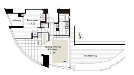 THE CONOE代官山　1101号室　間取り