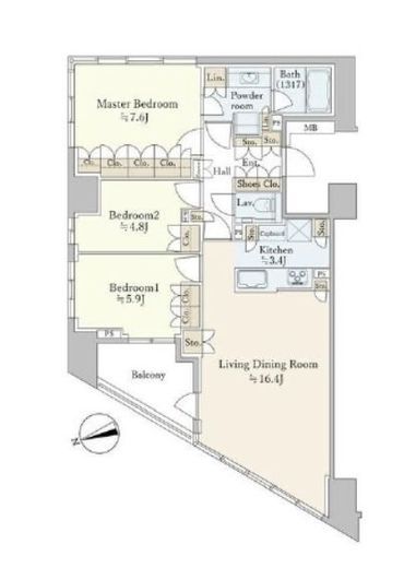 THE CONOE代官山　1210号室　間取り