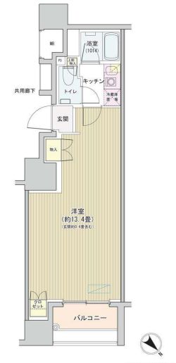 アネーロ銀座　304号室　間取り