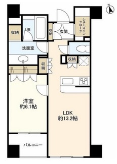 グランカーサ銀座イースト　1102号室　間取り