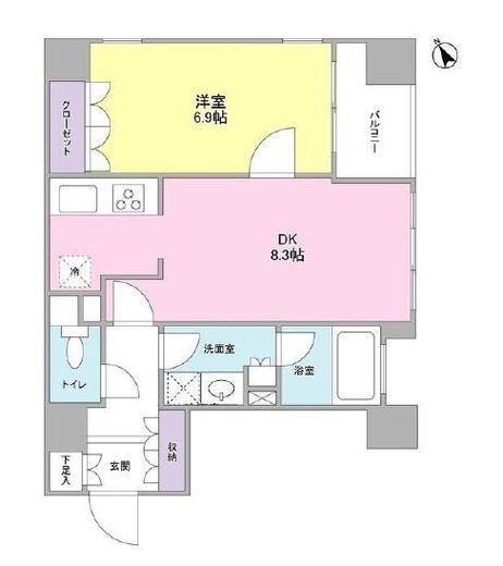 グランカーサ銀座イースト　305号室　間取り