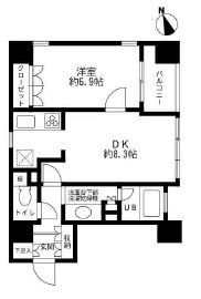 グランカーサ銀座イースト　605号室　間取り