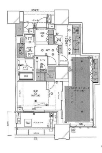 ドゥ・トゥール　W4207号室　間取り