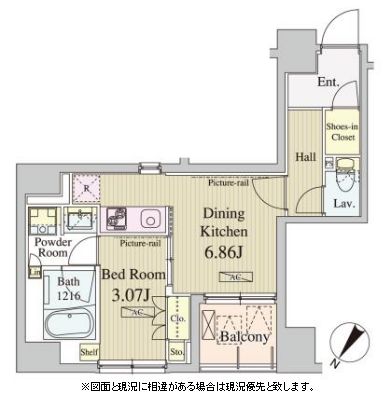 コートラクリア人形町　901号室　間取り