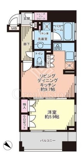 ドルフ日本橋人形町　303号室　間取り