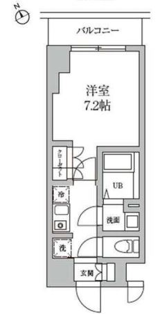レジディア日本橋馬喰町Ⅱ　1401号室　間取り