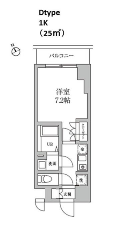 レジディア日本橋馬喰町Ⅱ　1004号室　間取り