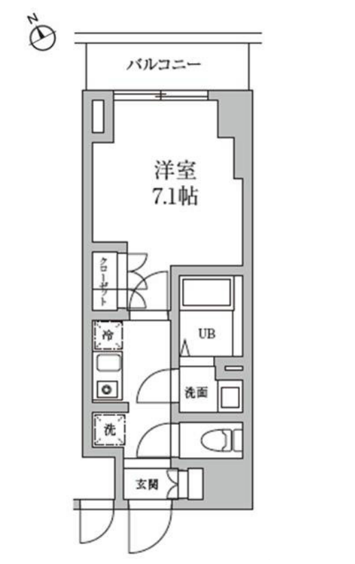 レジディア日本橋馬喰町Ⅱ　502号室　間取り