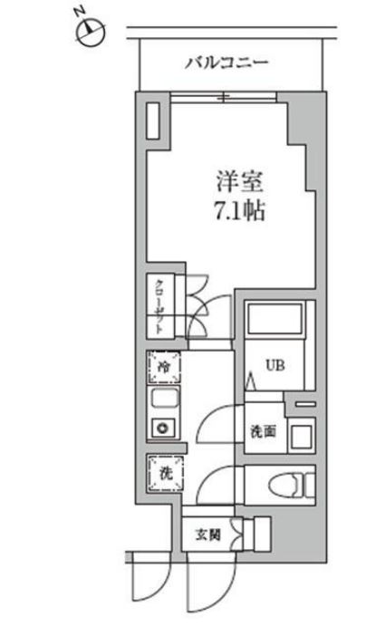 レジディア日本橋馬喰町Ⅱ　902号室　間取り