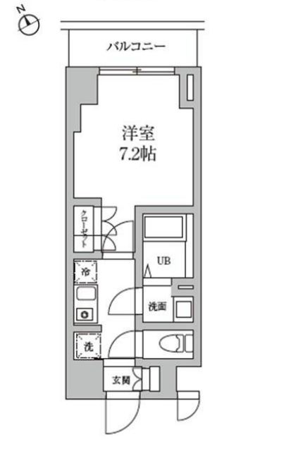 レジディア日本橋馬喰町Ⅱ　803号室　間取り