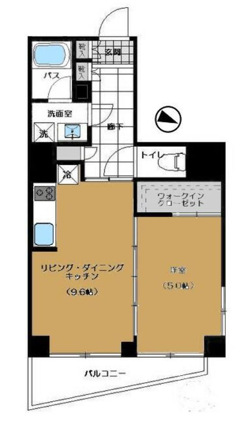 パークヴィスタ日本橋浜町　601号室　間取り