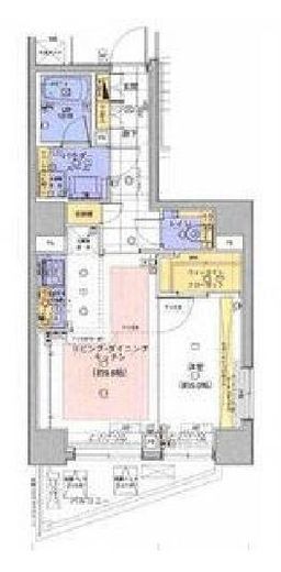 パークヴィスタ日本橋浜町　801号室　間取り