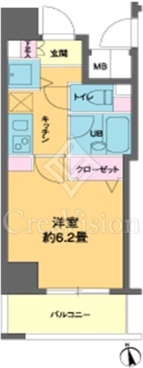 カスタリア新富町3　202号室　間取り
