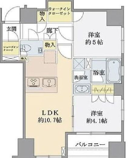 リビオ日本橋浜町パークフィール　603号室　間取り