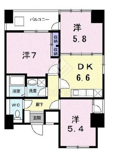 メゾン日本橋浜町　802号室　間取り