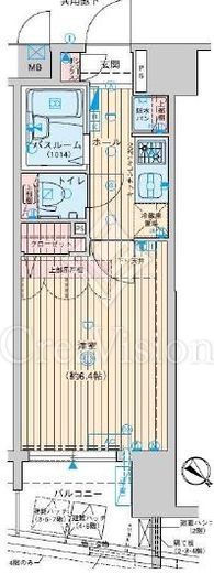 エステムプラザ日本橋弐番館　402号室　間取り