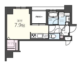 エリートタウン日本橋　804号室　間取り