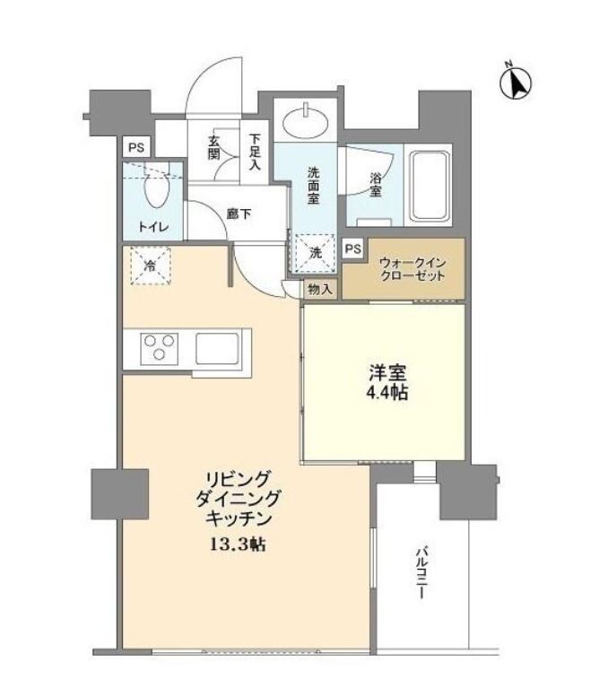 RODIA日本橋茅場町（旧御幸レジデンス日本橋茅場町）　503号室　間取り
