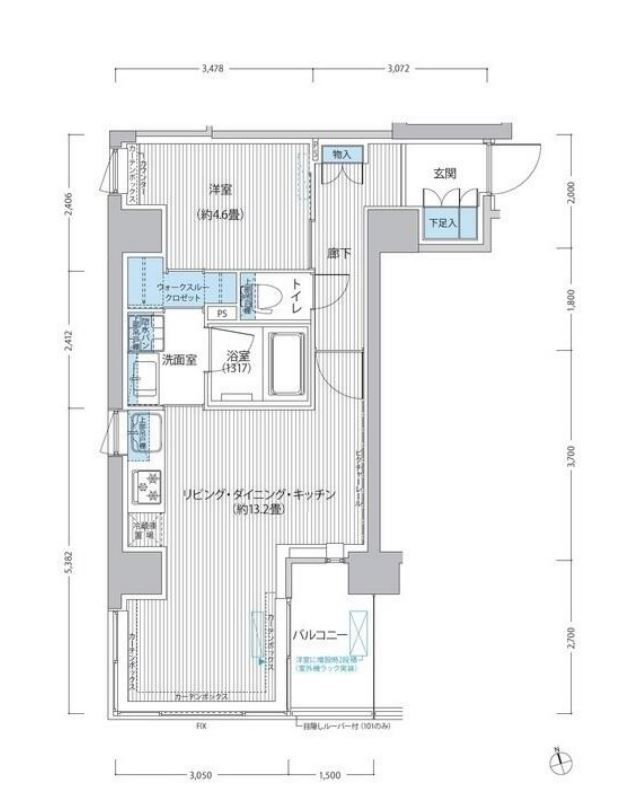 御幸レジデンス日本橋茅場町　701号室　間取り