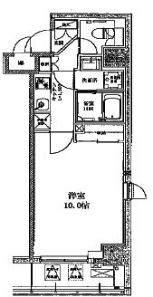 八丁堀レジデンス壱番館　401号室　間取り