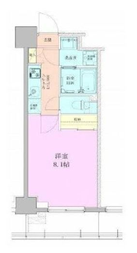 八丁堀レジデンス壱番館　402号室　間取り