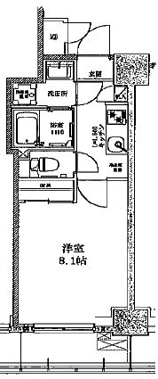 八丁堀レジデンス壱番館　503号室　間取り