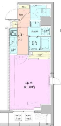八丁堀レジデンス壱番館　801号室　間取り