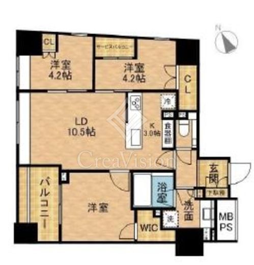 ブランズ明石町　705号室　間取り