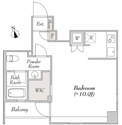 BluRock銀座イースト　1103号室　間取り