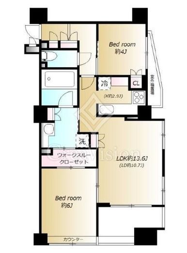 プレミスト日本橋浜町リデアル　305号室　間取り