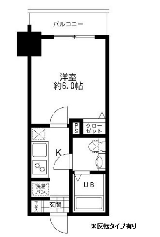 モーニングサイド銀座　604号室　間取り