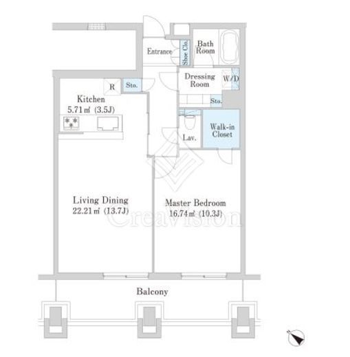 勝どきレジデンス　903号室　間取り