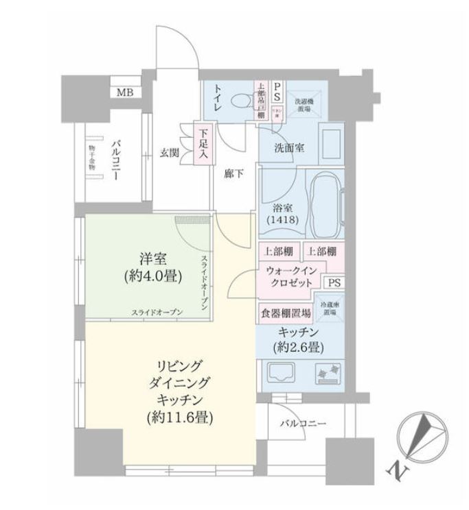 ウィルローズ日本橋浜町sui　301号室　間取り