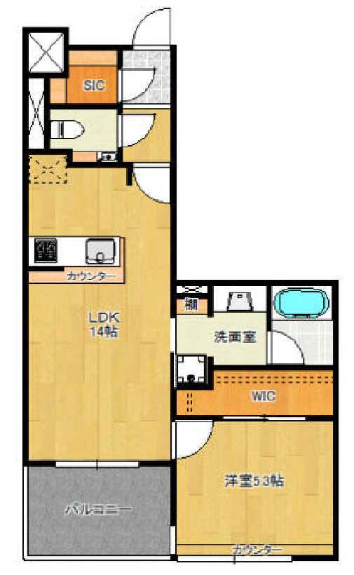 アスコットパーク日本橋久松町　1203号室　間取り