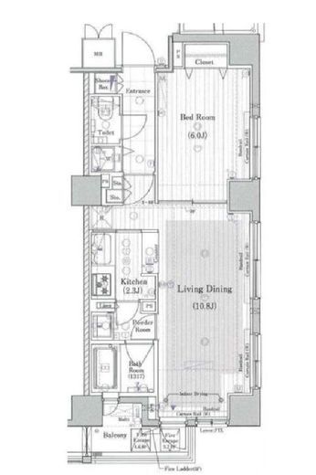 レックス勝どきプレミアレジデンス　703号室　間取り